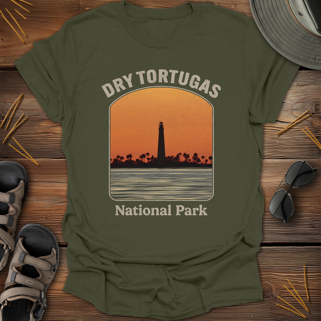 Dry Tortugas National Park Vintage Sunset T-Shirt