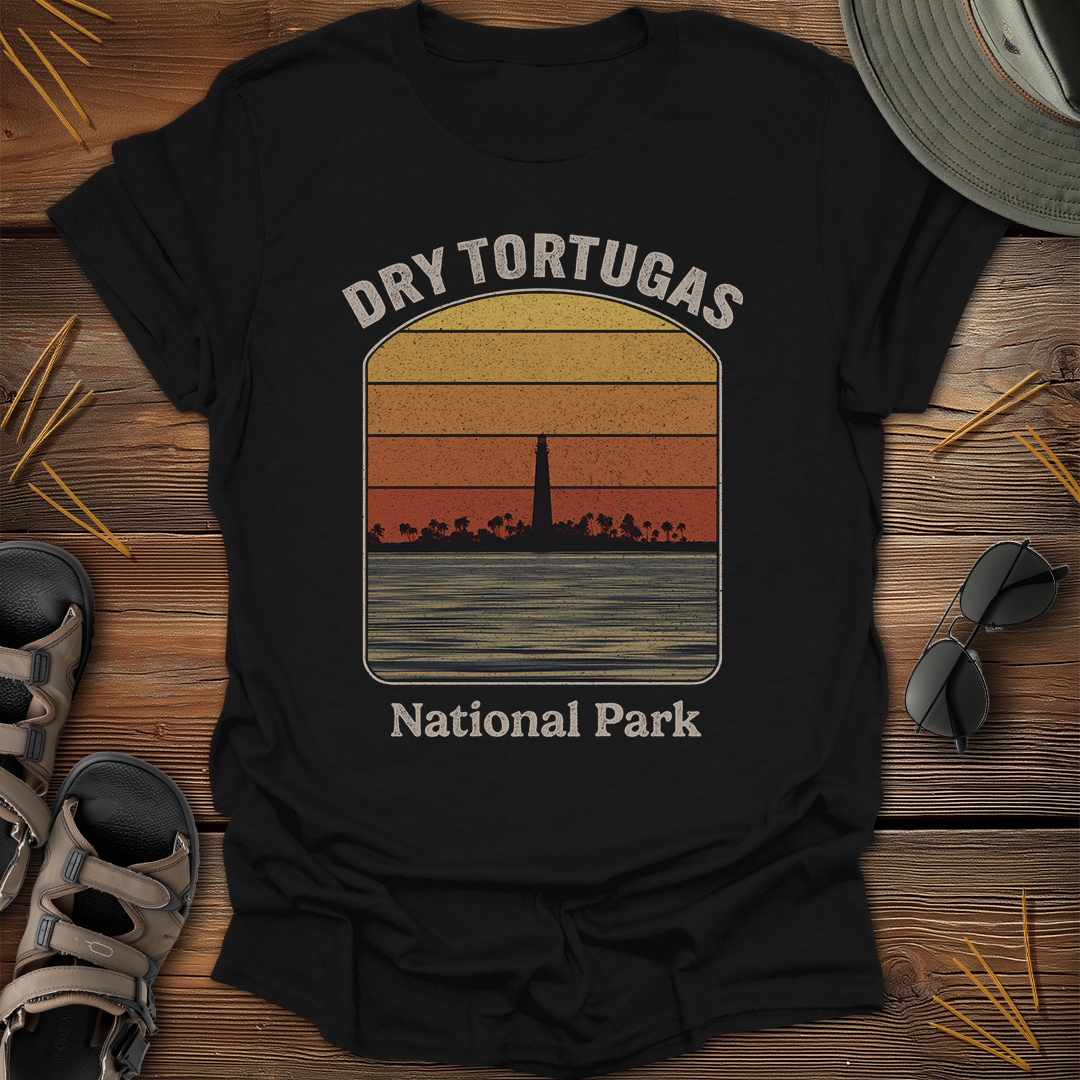 Dry Tortugas National Park Retro Sunset T-Shirt