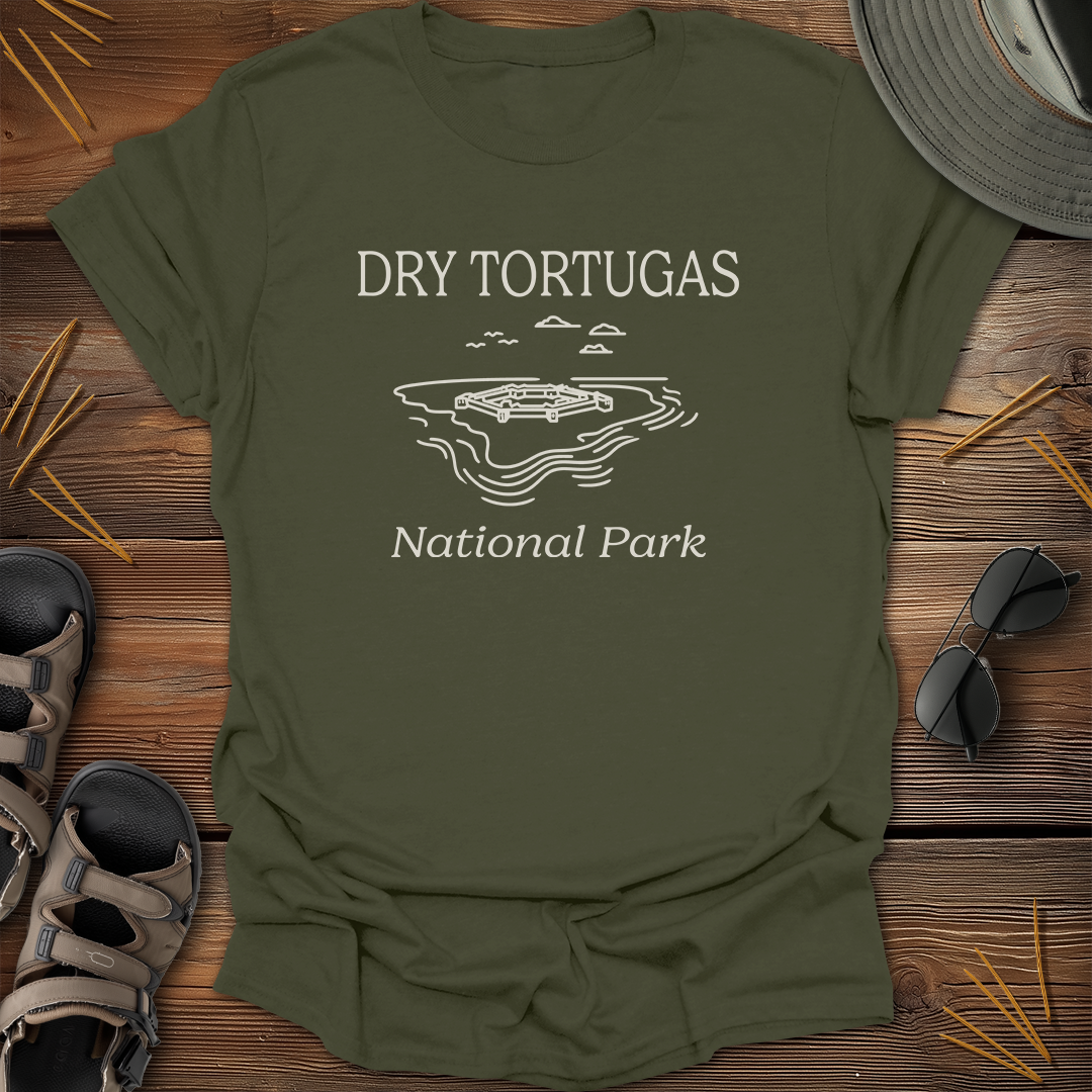 Dry Tortugas National Park Drawing T-Shirt