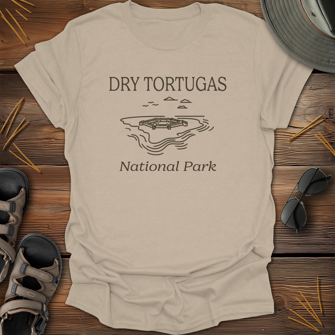Dry Tortugas National Park Drawing T-Shirt