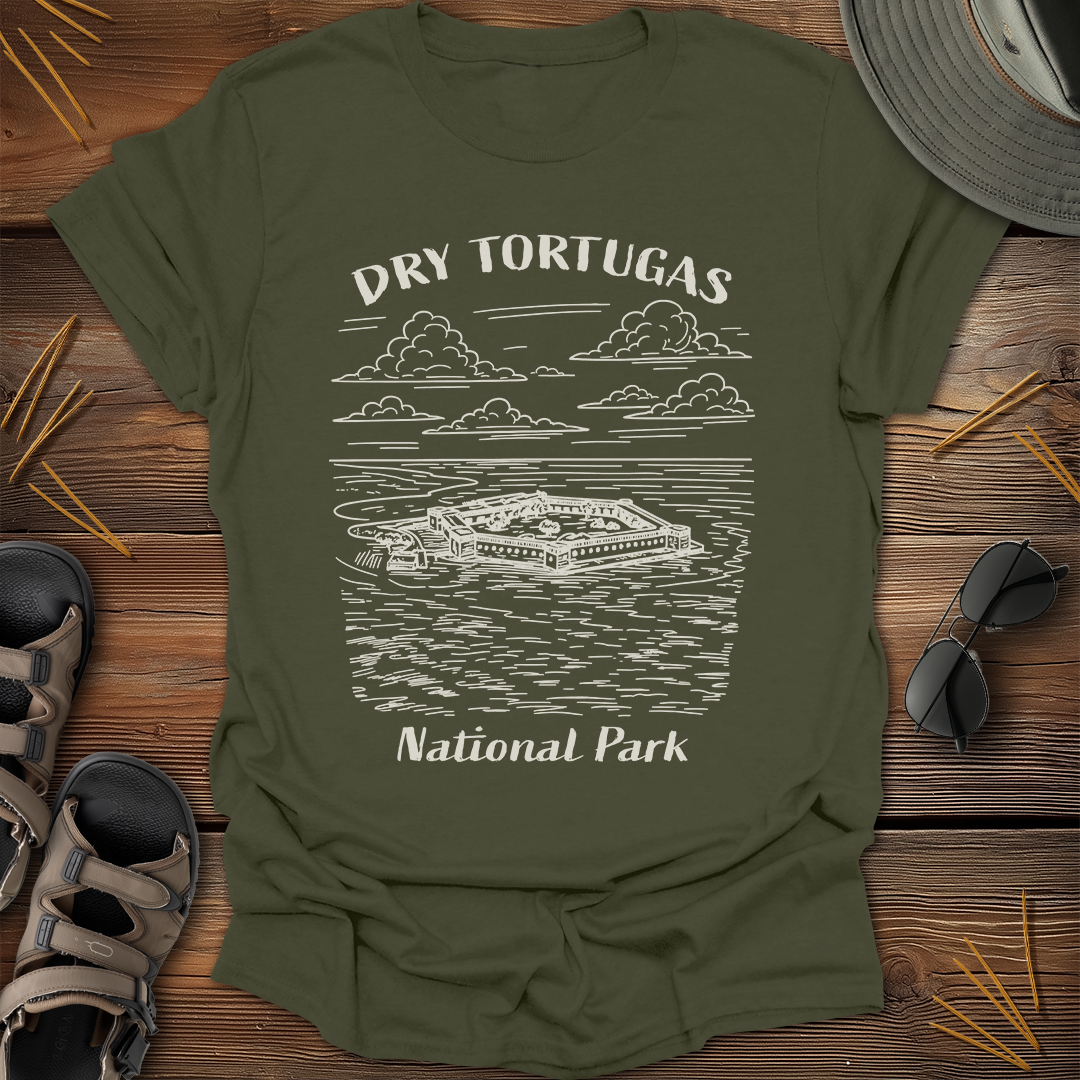 Dry Tortugas National Park Sketch T-Shirt