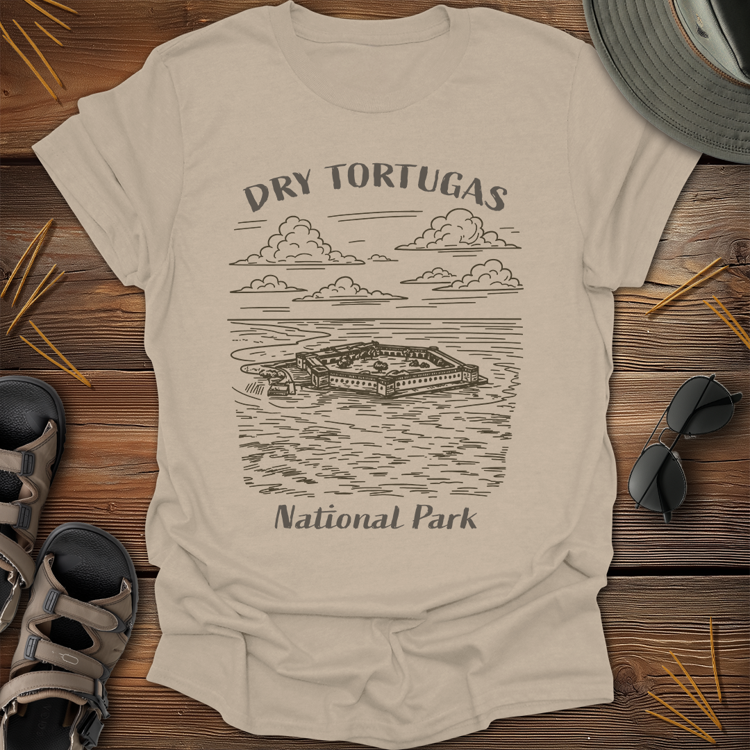 Dry Tortugas National Park Sketch T-Shirt