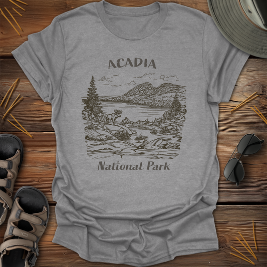 Acadia National Park Sketch T-Shirt
