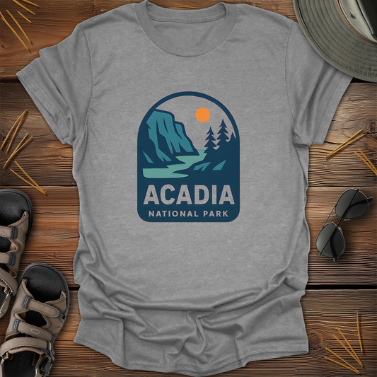 Acadia National Park Badge T-Shirt