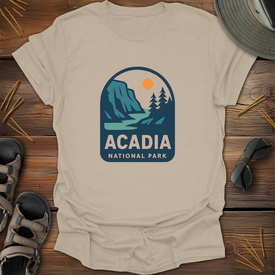Acadia National Park Badge T-Shirt