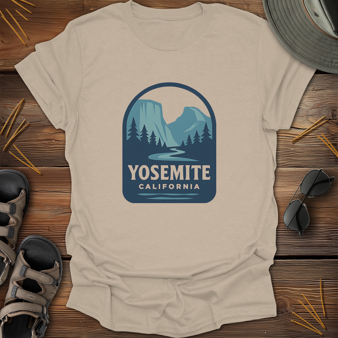 Yosemite California Badge T-Shirt