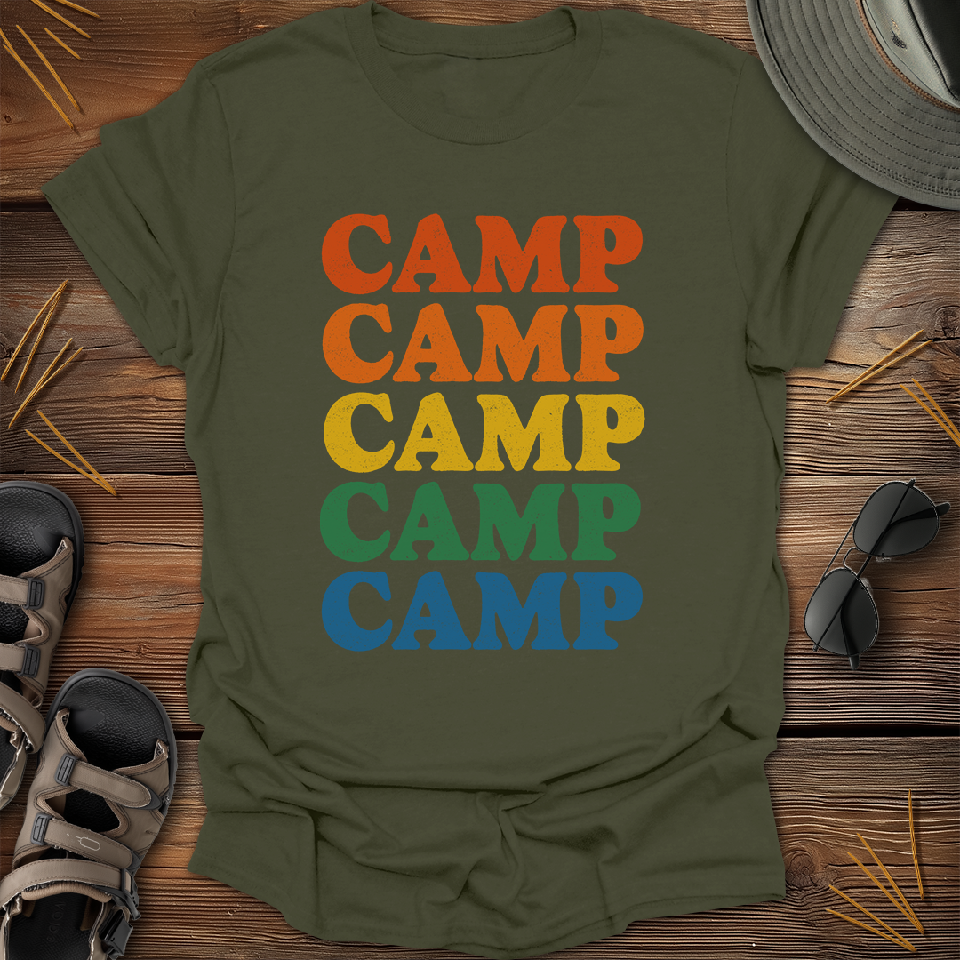 Camp Retro Colors T-Shirt