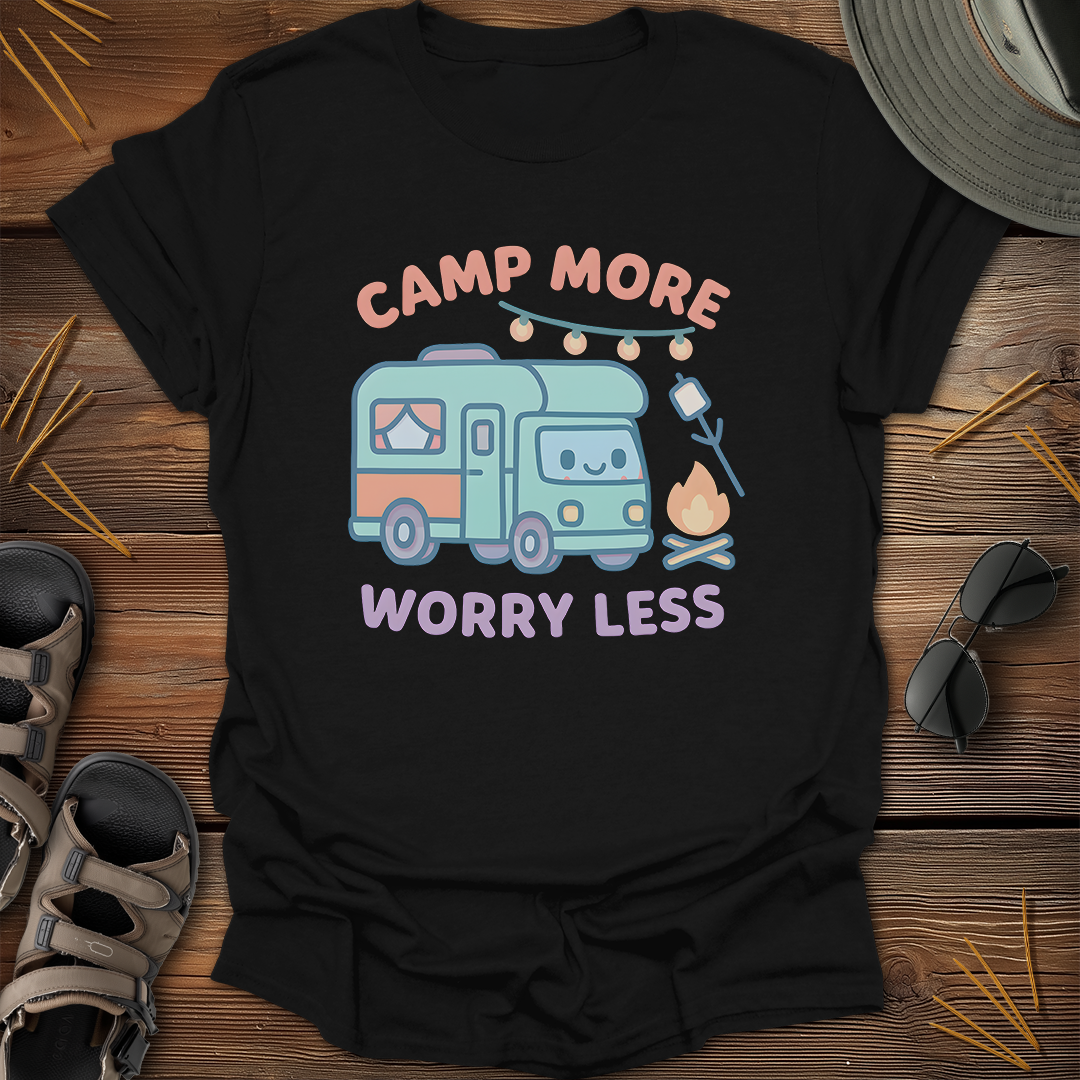 Camp More Worry Less Kawaii T-Shirt