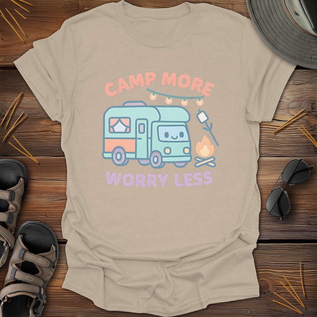Camp More Worry Less Kawaii T-Shirt