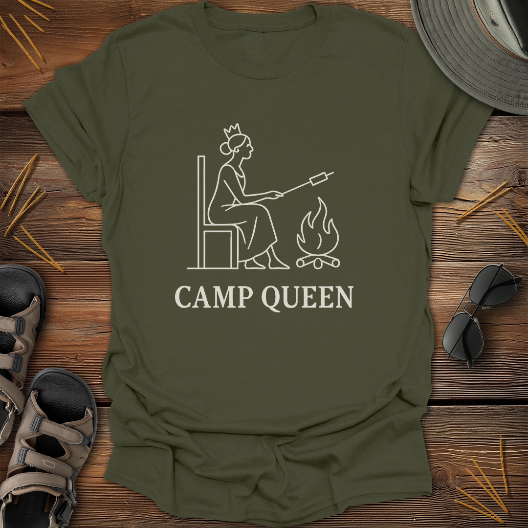 Camp Queen Drawing T-Shirt