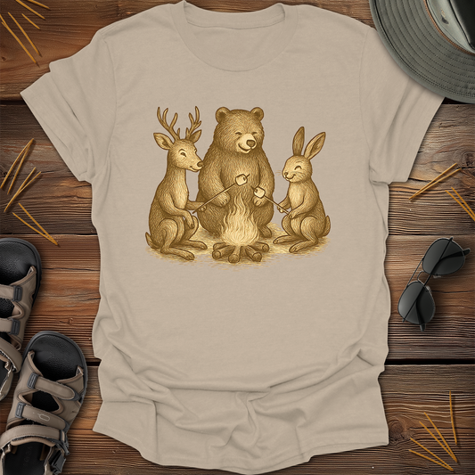 Campfire Wildlife Graphic T-Shirt