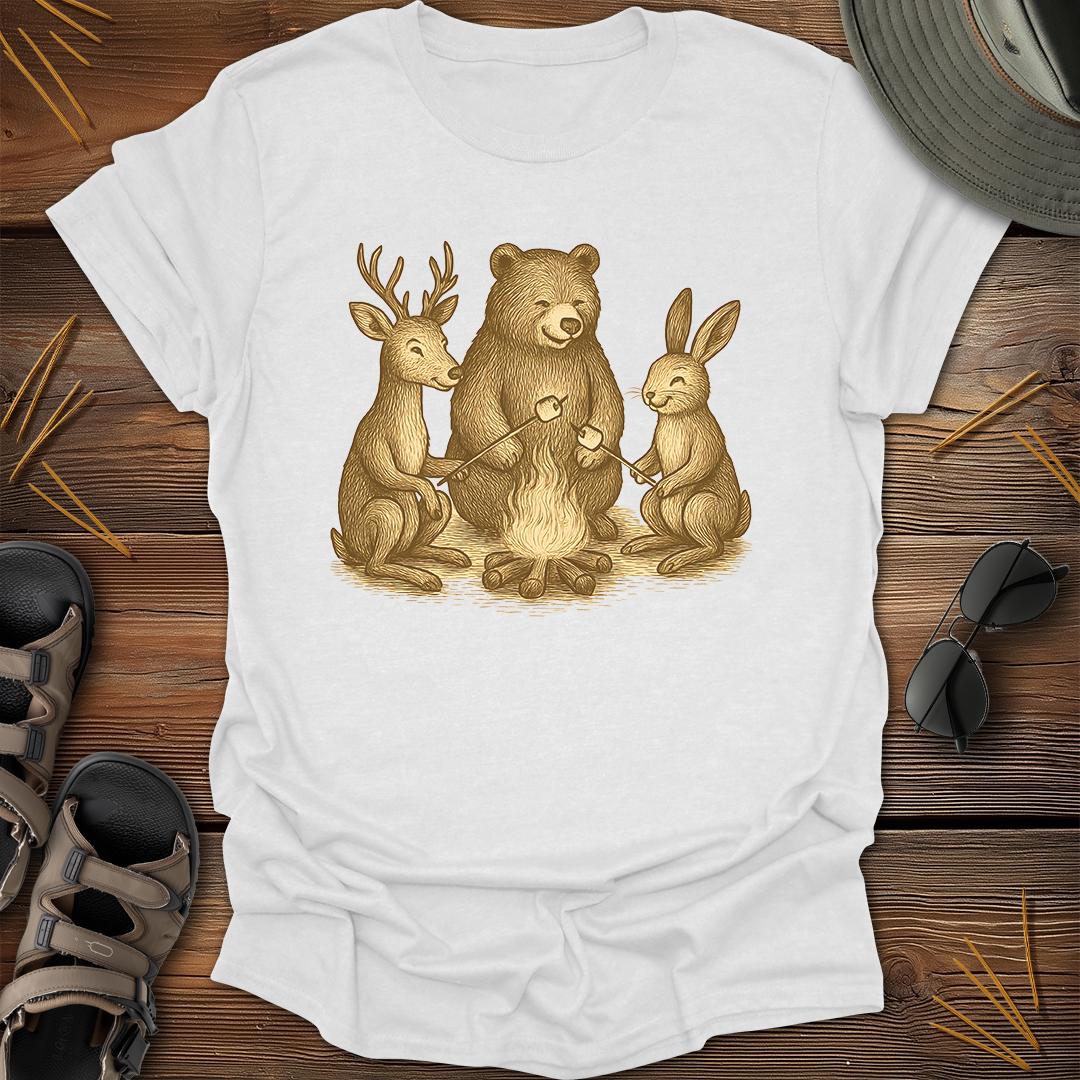 Campfire Wildlife Graphic T-Shirt