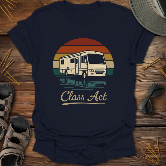 Class Act Motorhome Retro Sunset T-Shirt