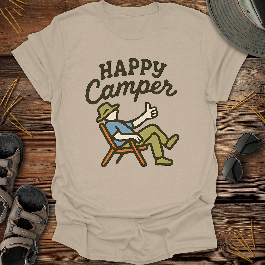 Happy Camper Relaxed Graphic T-Shirt
