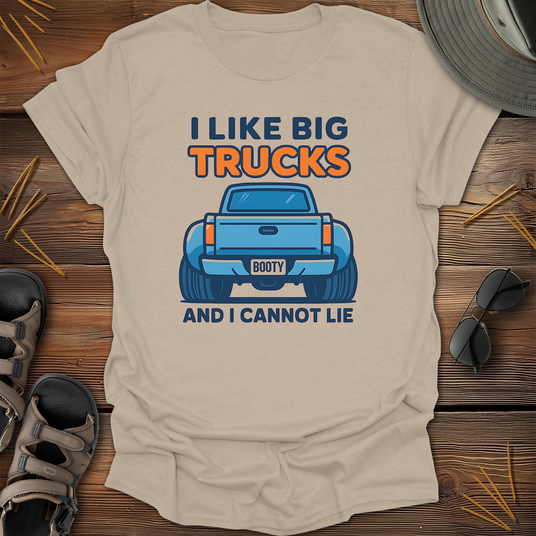 I Like Big Trucks Cartoon T-Shirt