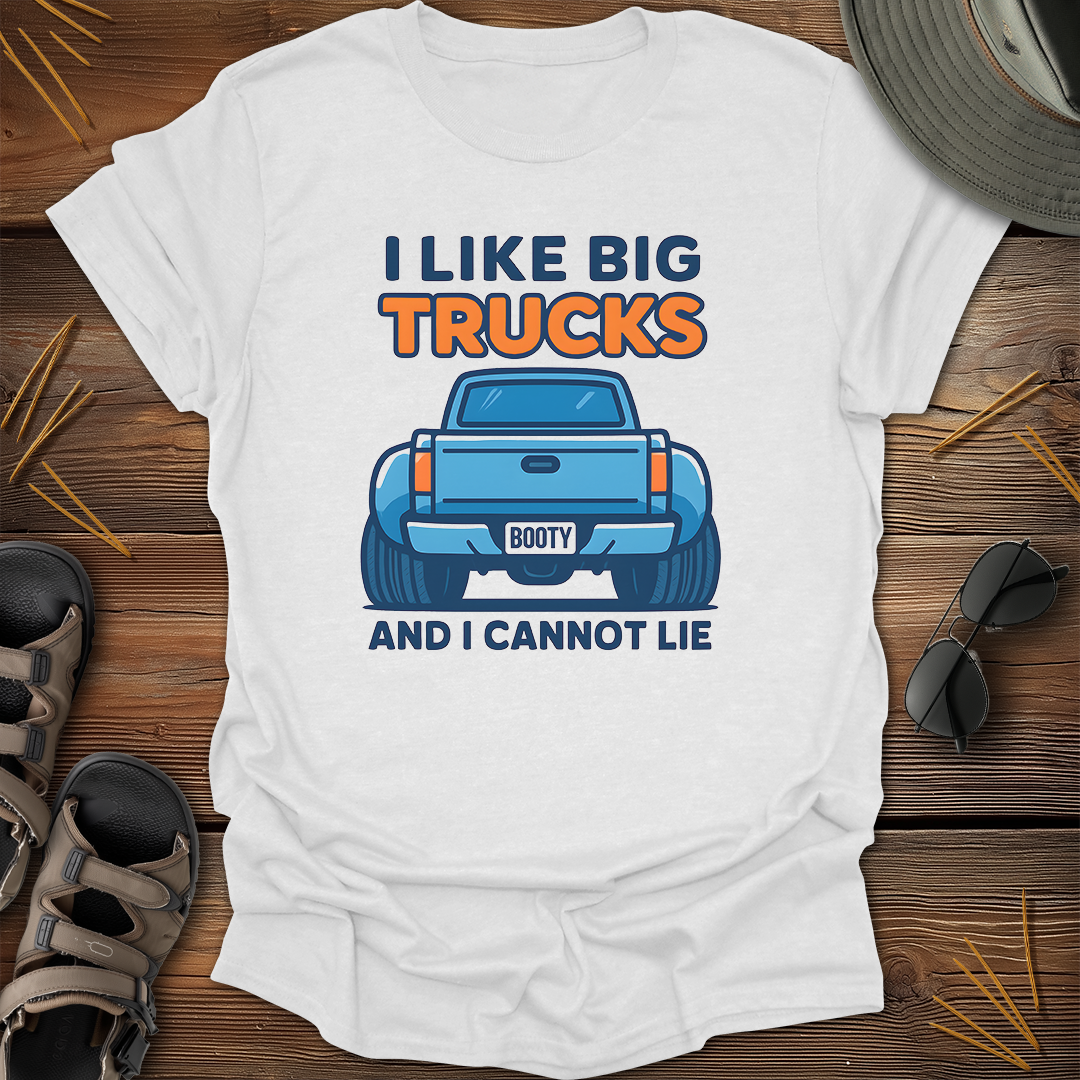 I Like Big Trucks Cartoon T-Shirt