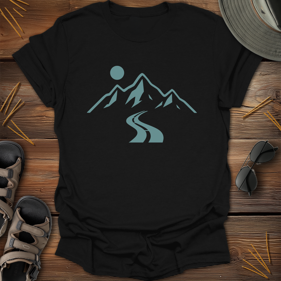 Road to Mountain Peaks Graphic T-Shirt