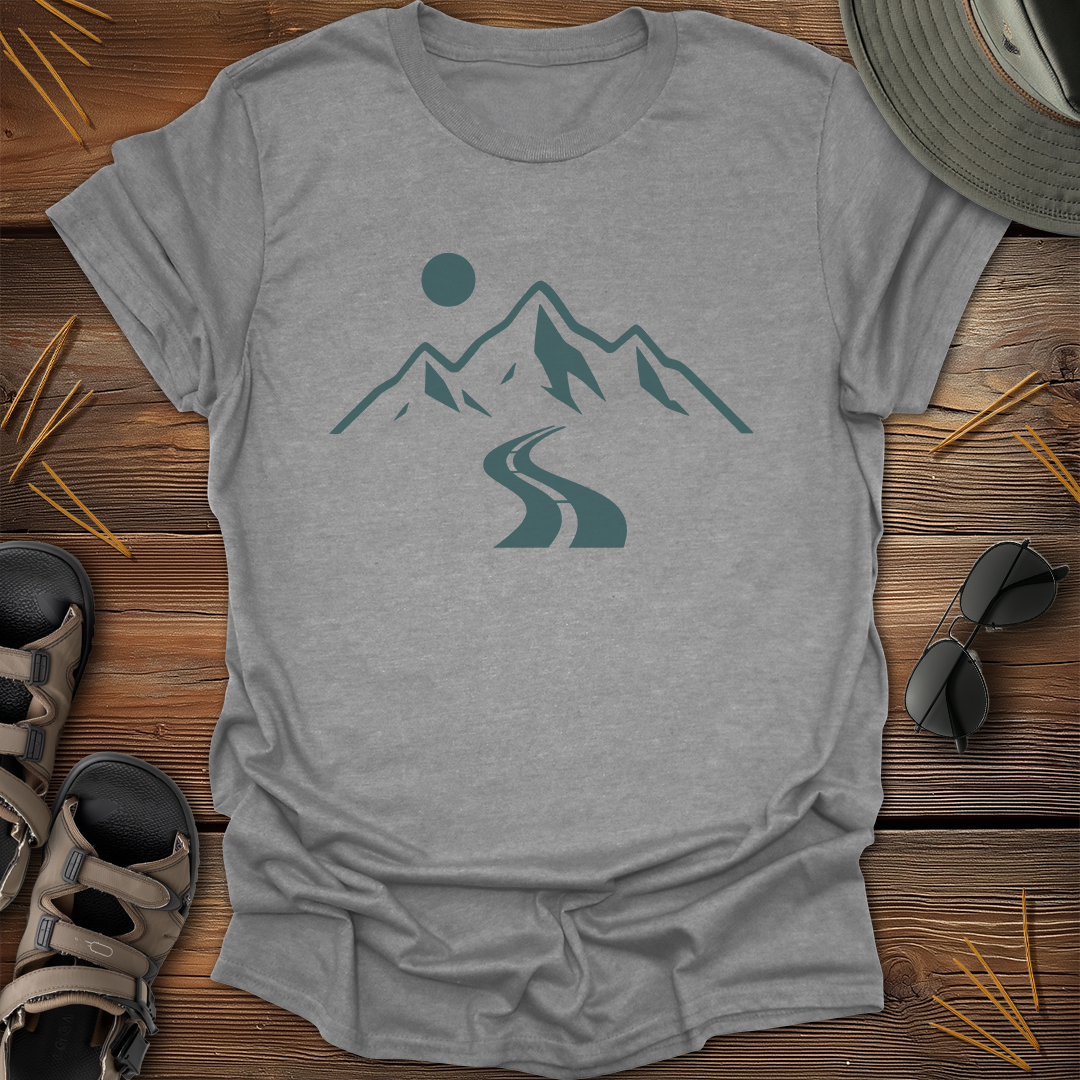 Road to Mountain Peaks Graphic T-Shirt