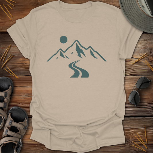 Road to Mountain Peaks Graphic T-Shirt