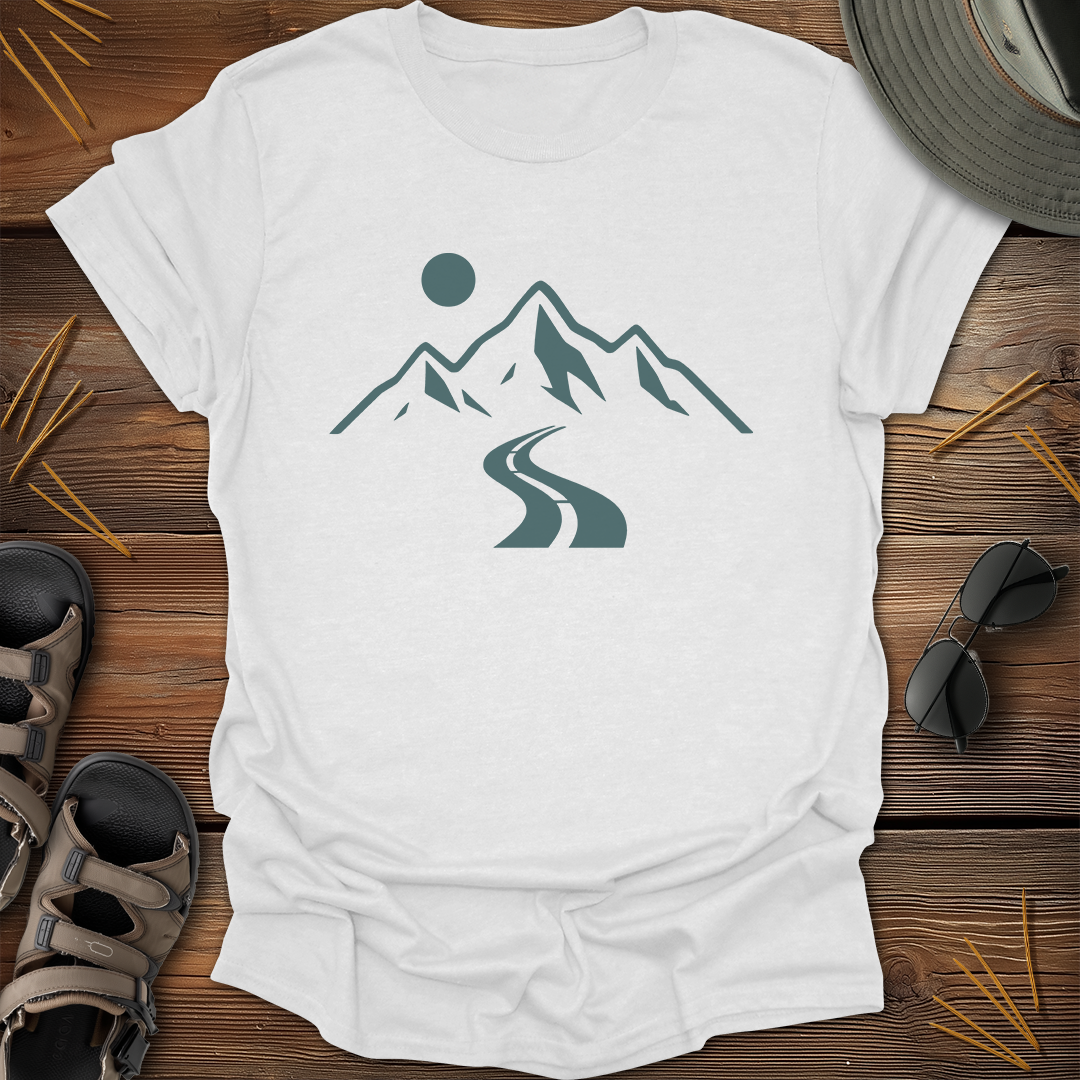 Road to Mountain Peaks Graphic T-Shirt