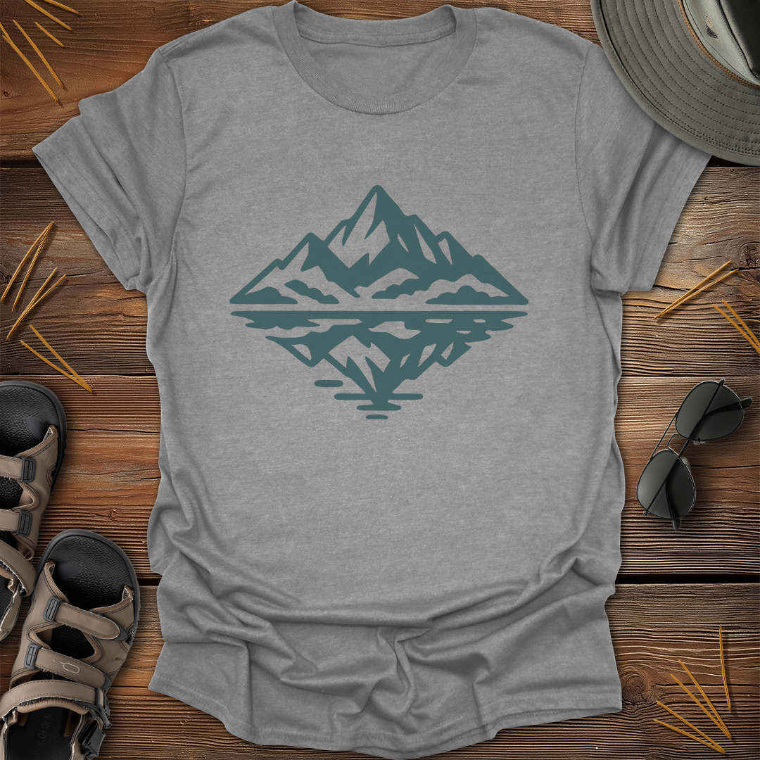 Mountain Reflection Light Graphic T-Shirt