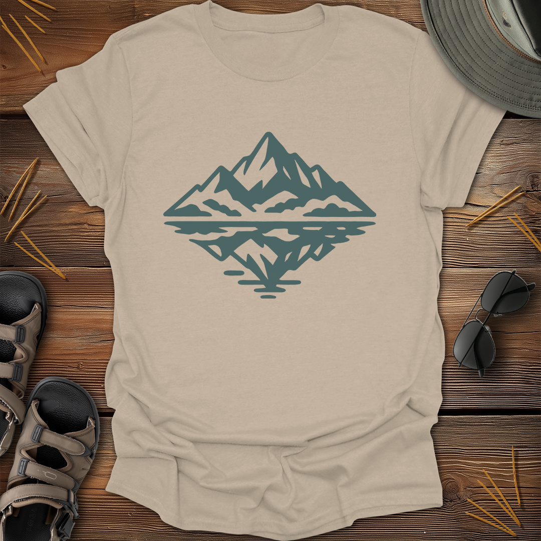Mountain Reflection Light Graphic T-Shirt