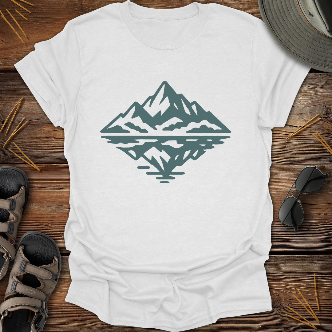Mountain Reflection Light Graphic T-Shirt