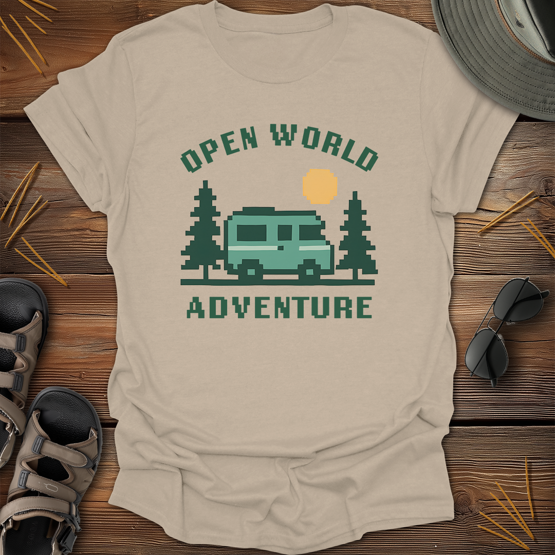 Open World Adventure Pixel Art T-Shirt