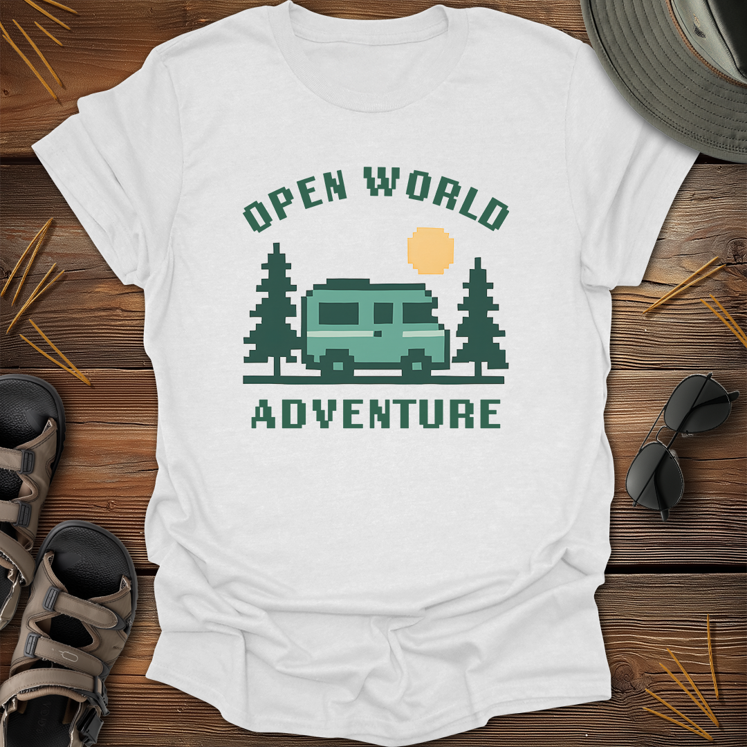 Open World Adventure Pixel Art T-Shirt