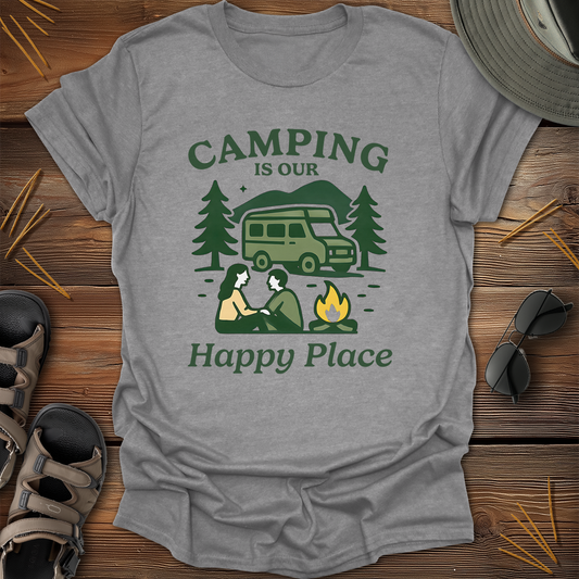 Camping is our Happy Place Graphic T-Shirt
