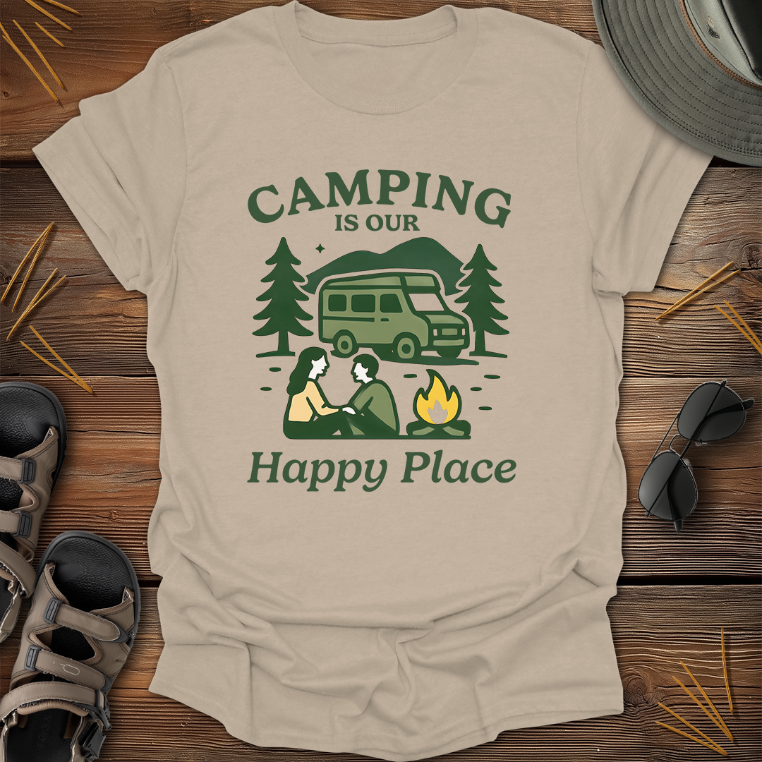 Camping is our Happy Place Graphic T-Shirt