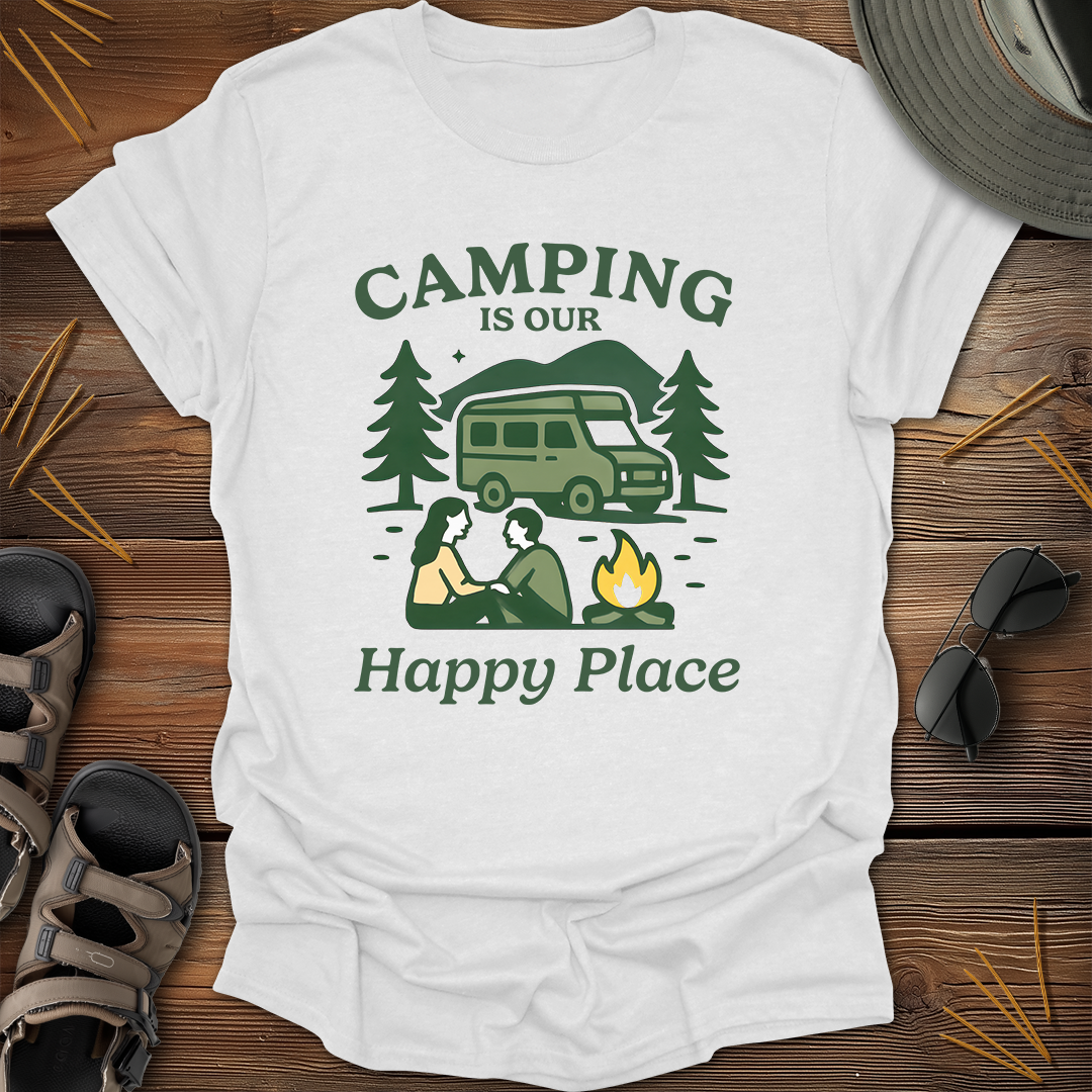Camping is our Happy Place Graphic T-Shirt