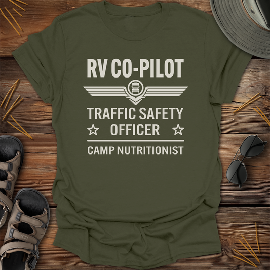 RV Co-Pilot Traffic Safety Officer Graphic T-Shirt