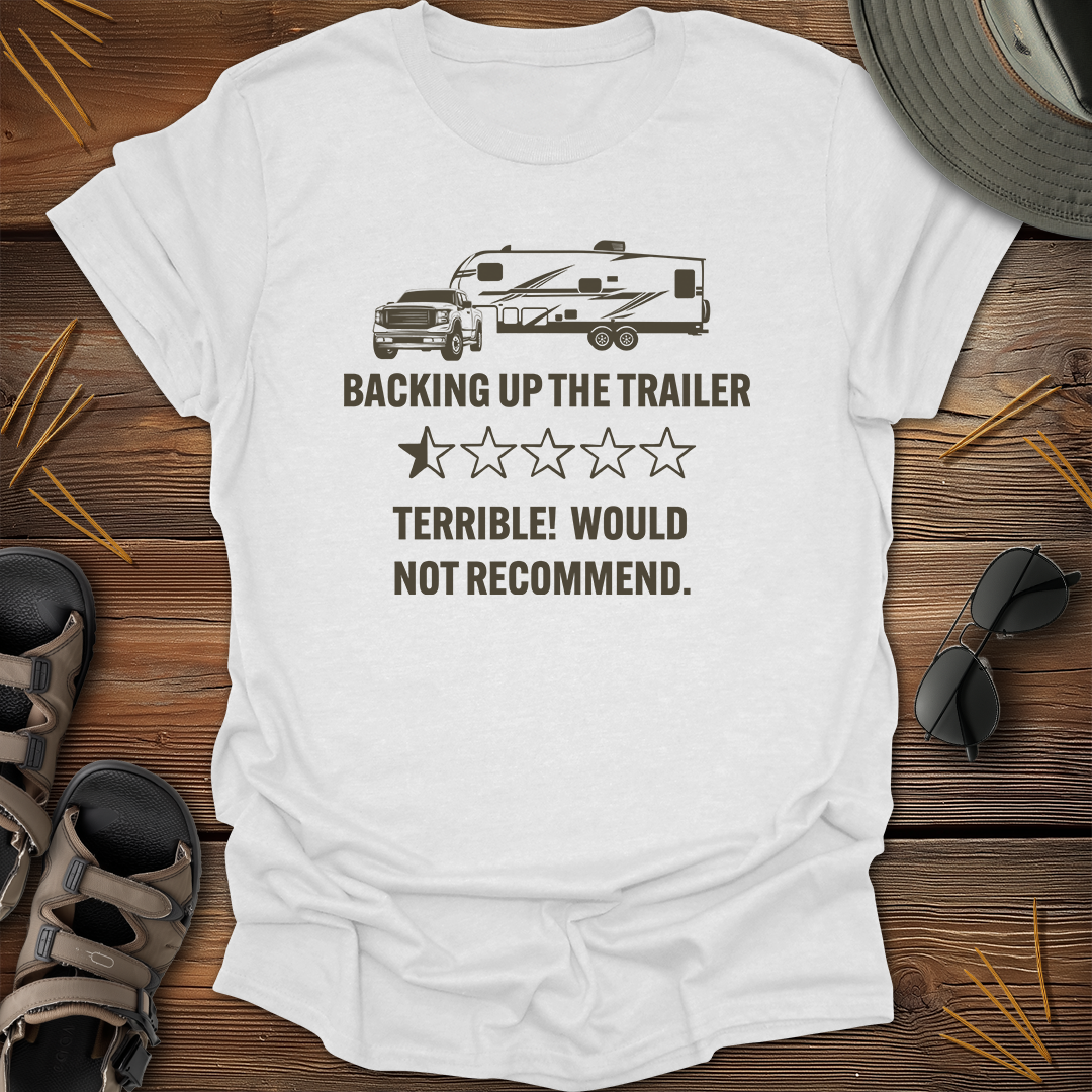 Backing Fifth Wheel Half Star Review Graphic T-Shirt