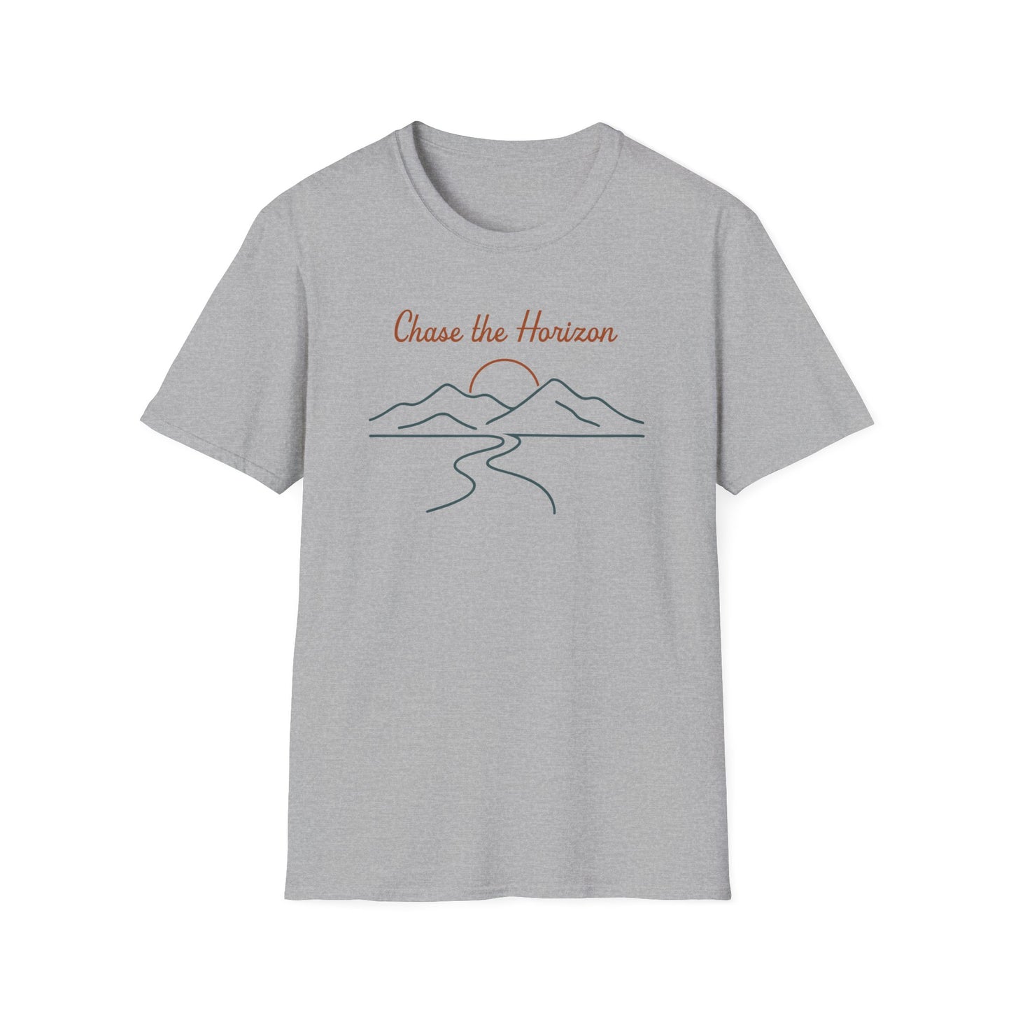 Chase the Horizon Line Art T-Shirt