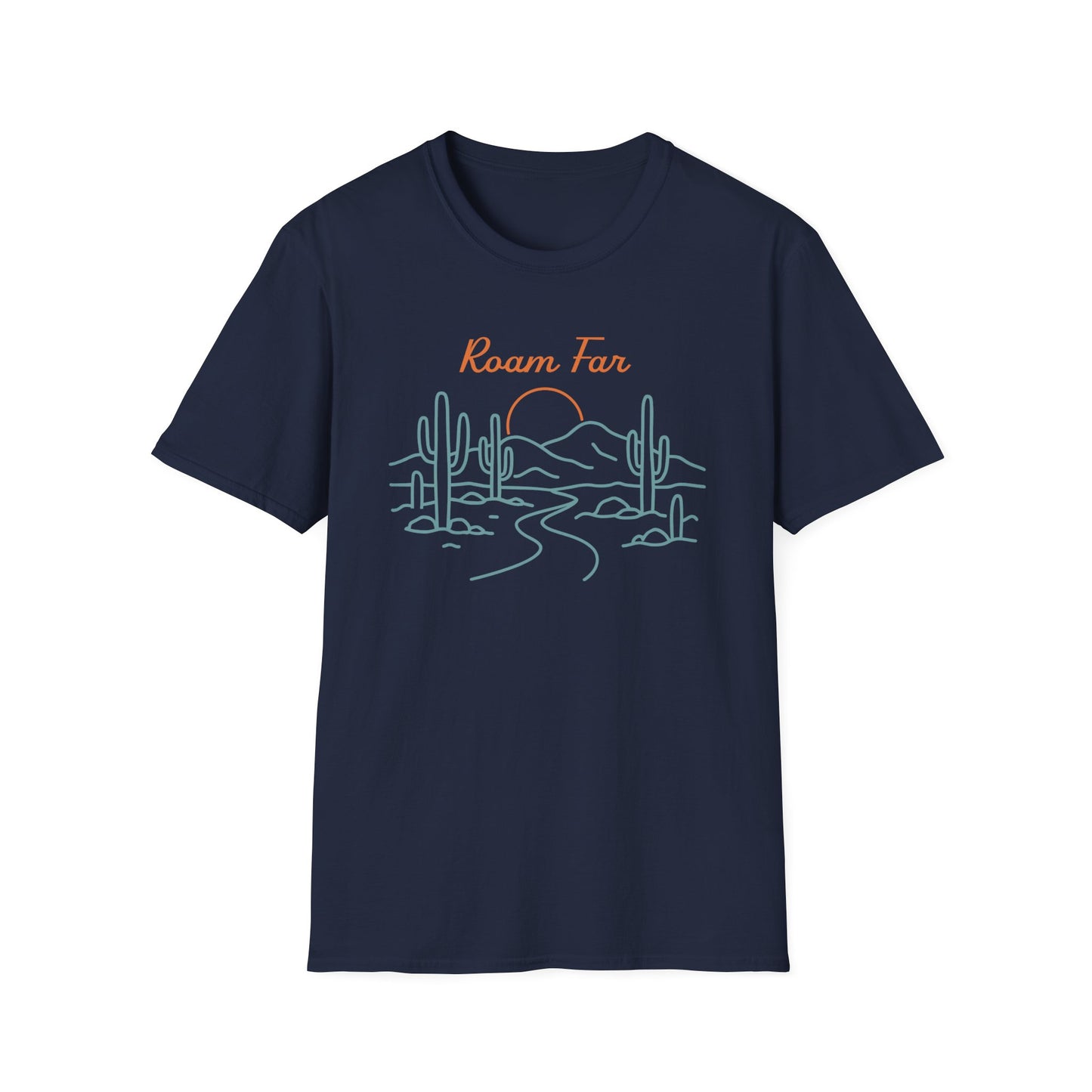 Roam Far Line Art T-Shirt