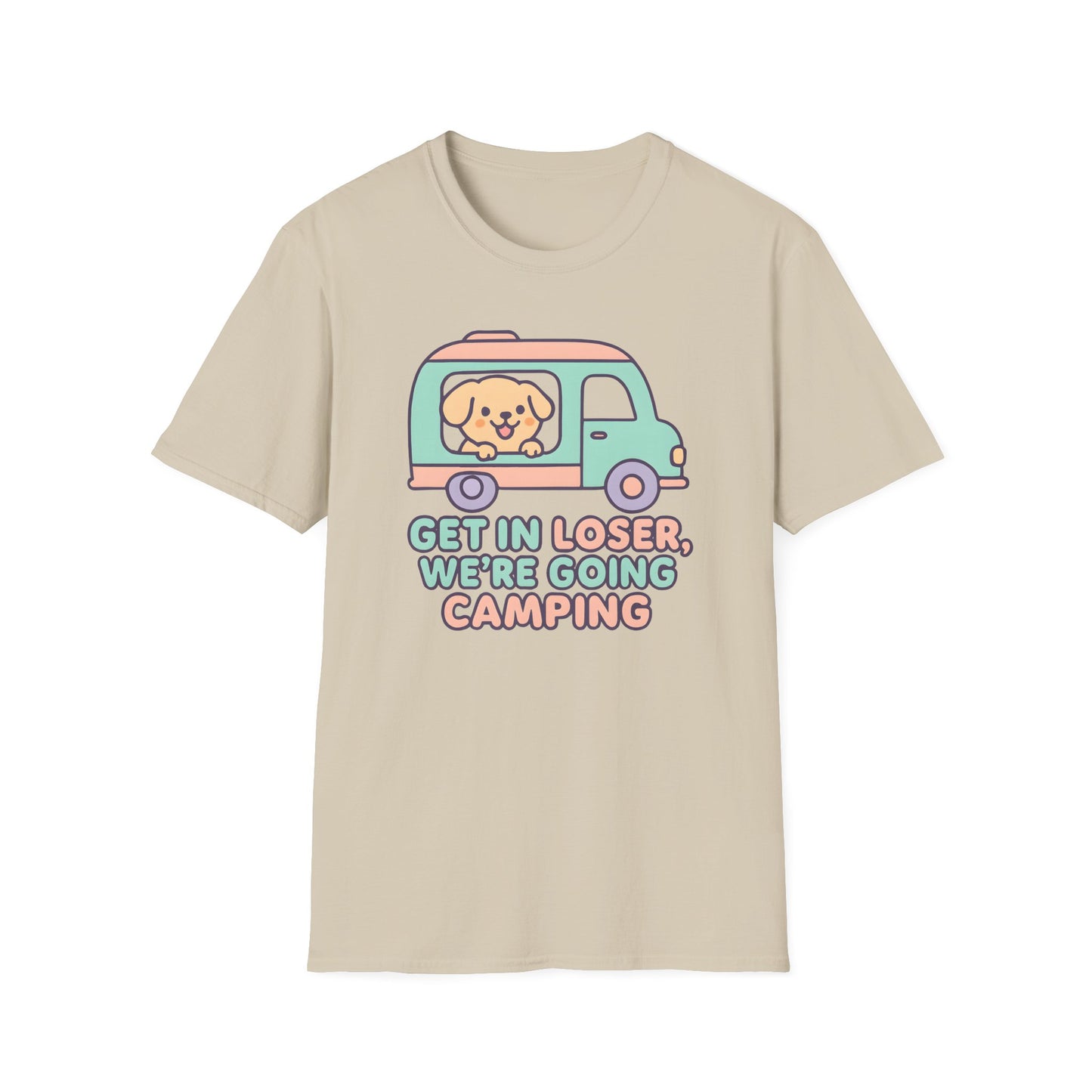 Puppy Get In Going Camping Kawaii T-Shirt