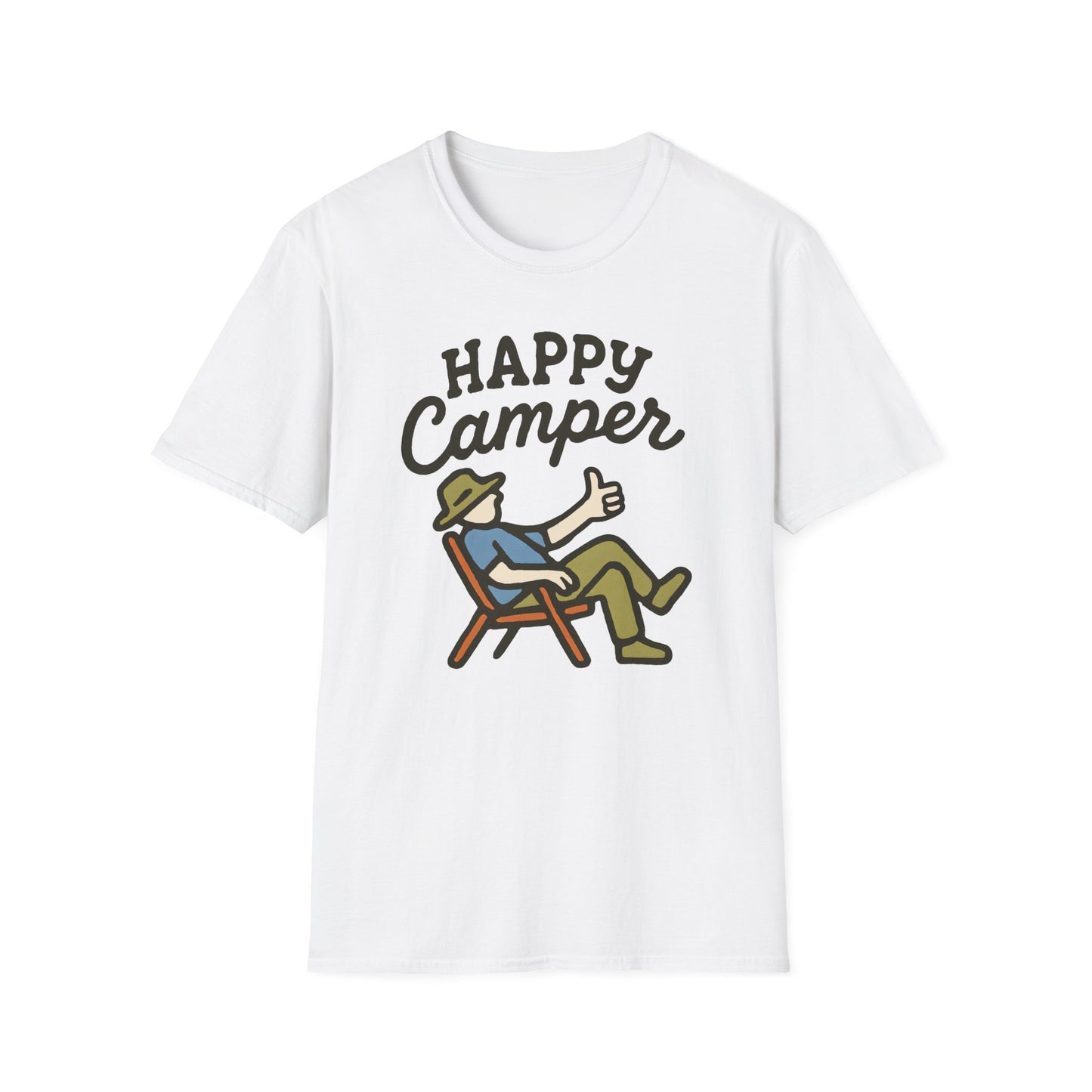 Happy Camper Relaxed Illustration T-Shirt
