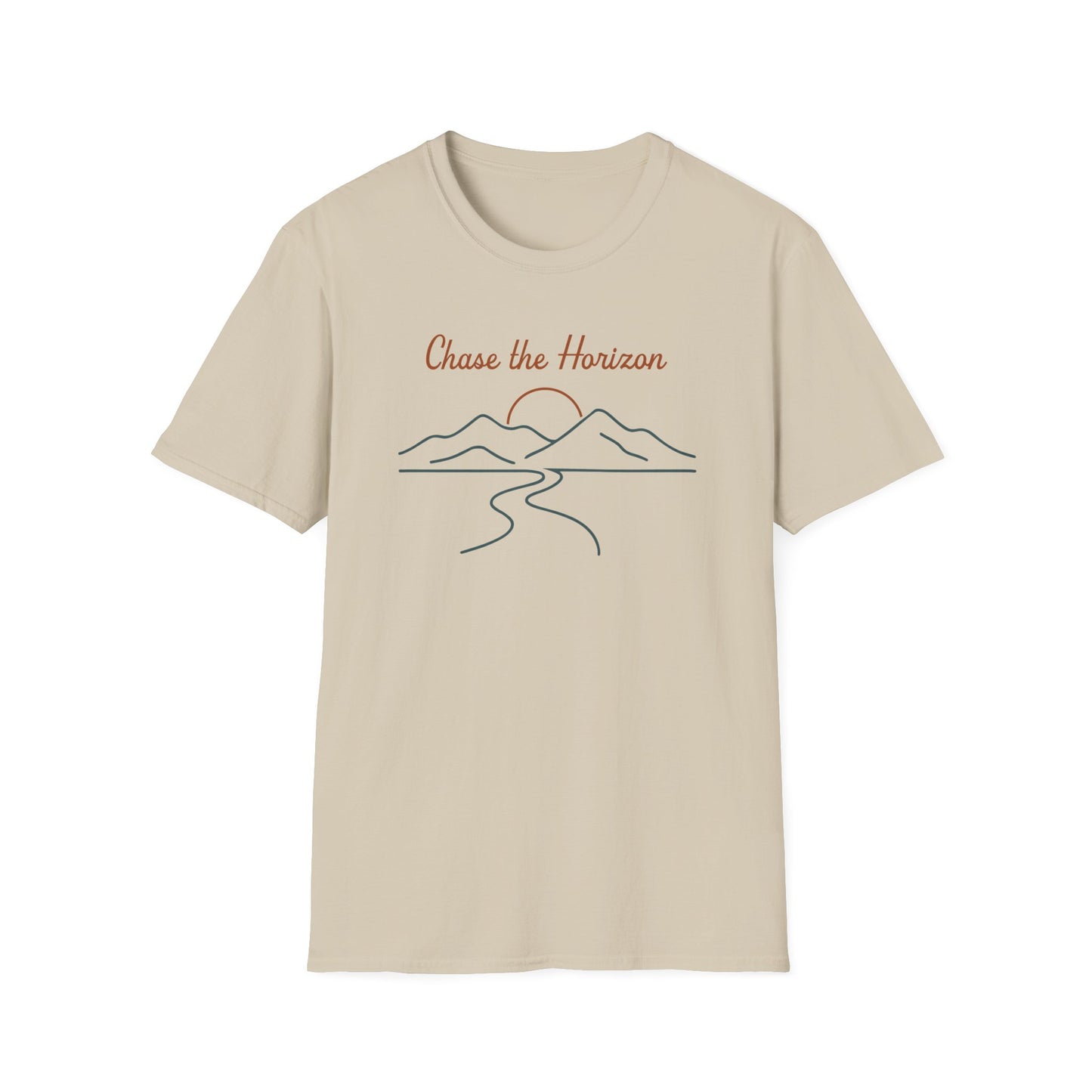 Chase the Horizon Line Art T-Shirt