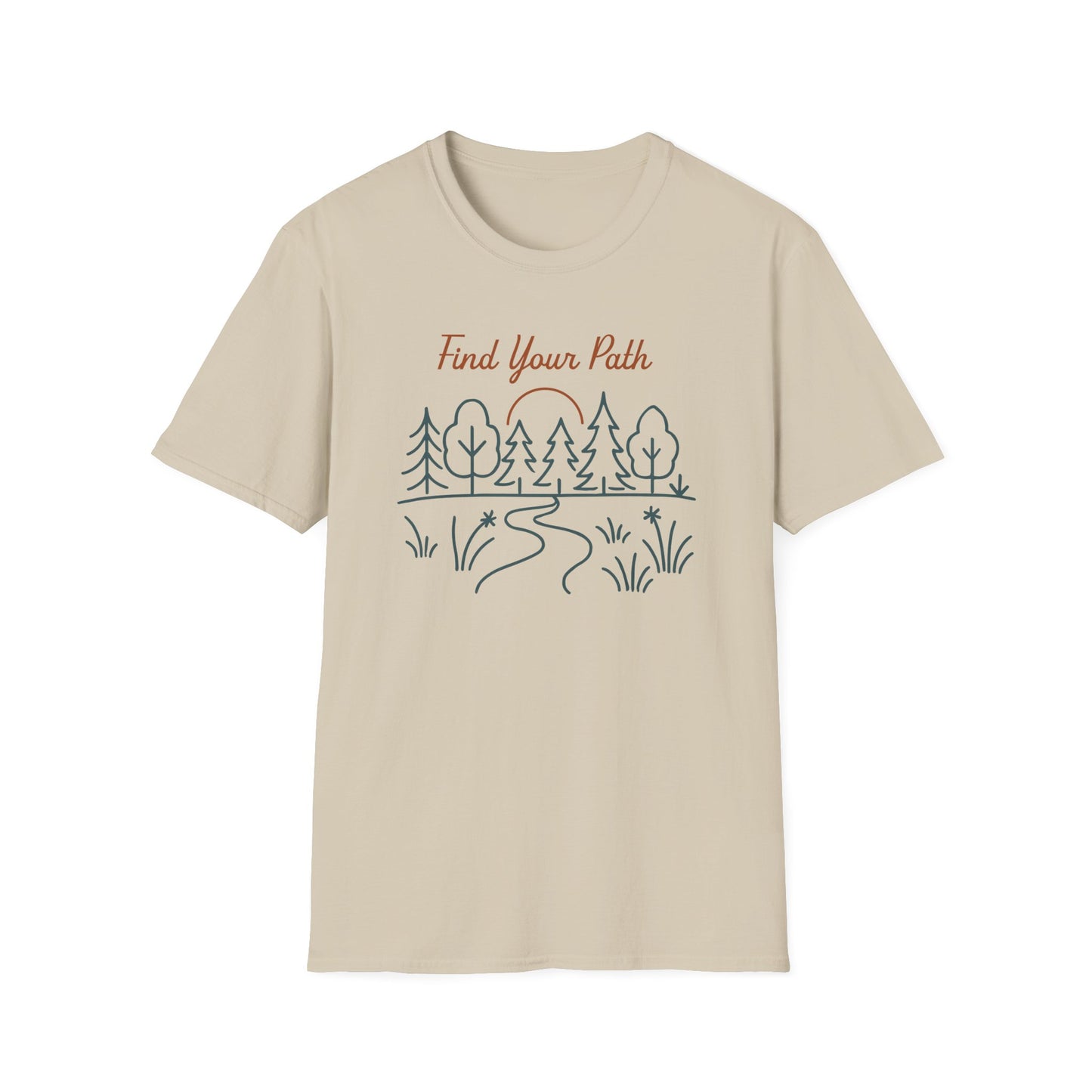 Find Your Path Line Art T-Shirt