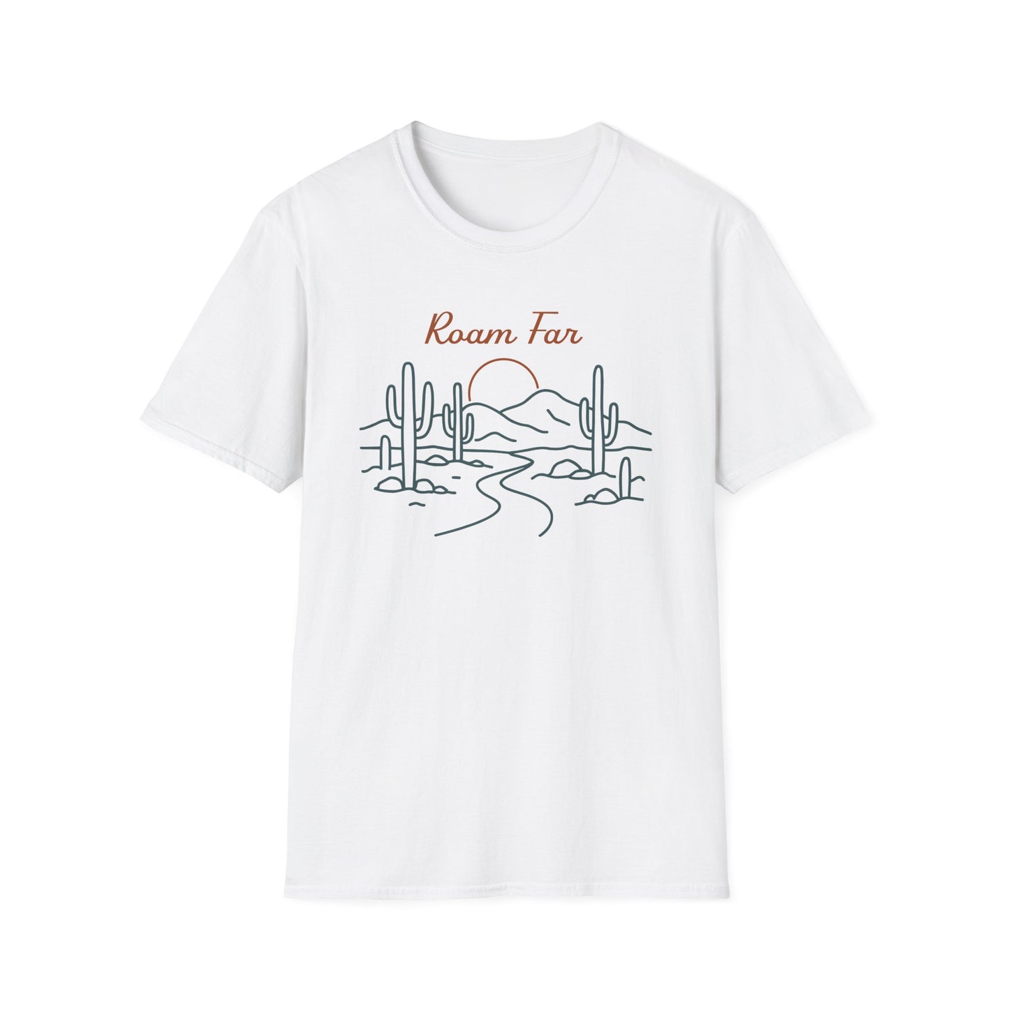 Roam Far Line Art T-Shirt