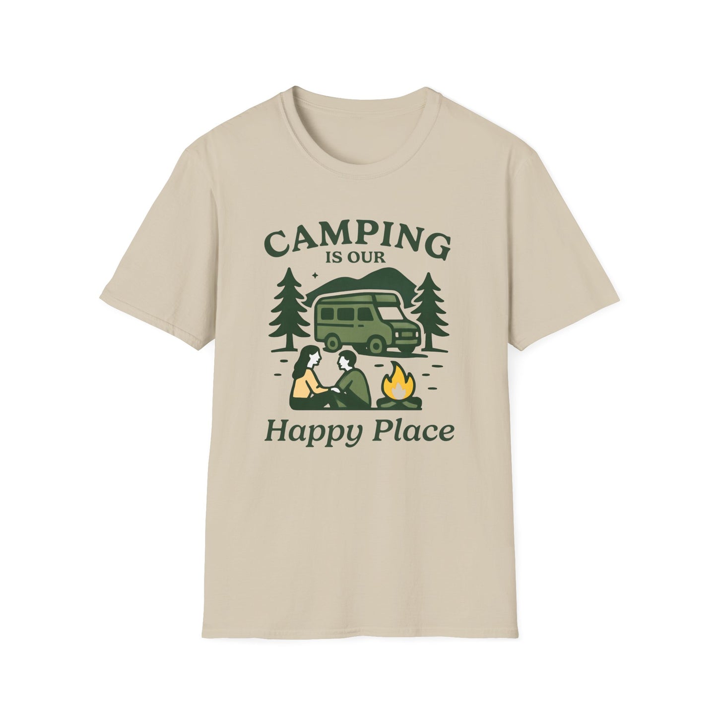 Camping is our Happy Place Graphic T-Shirt