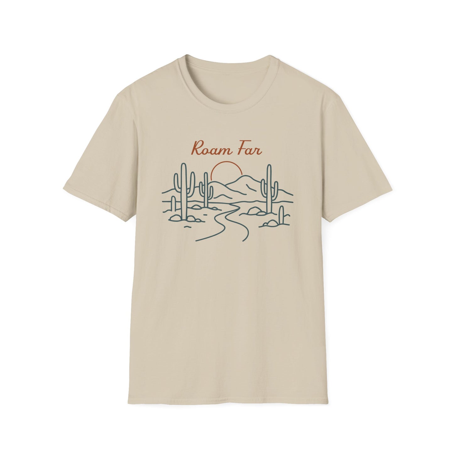 Roam Far Line Art T-Shirt