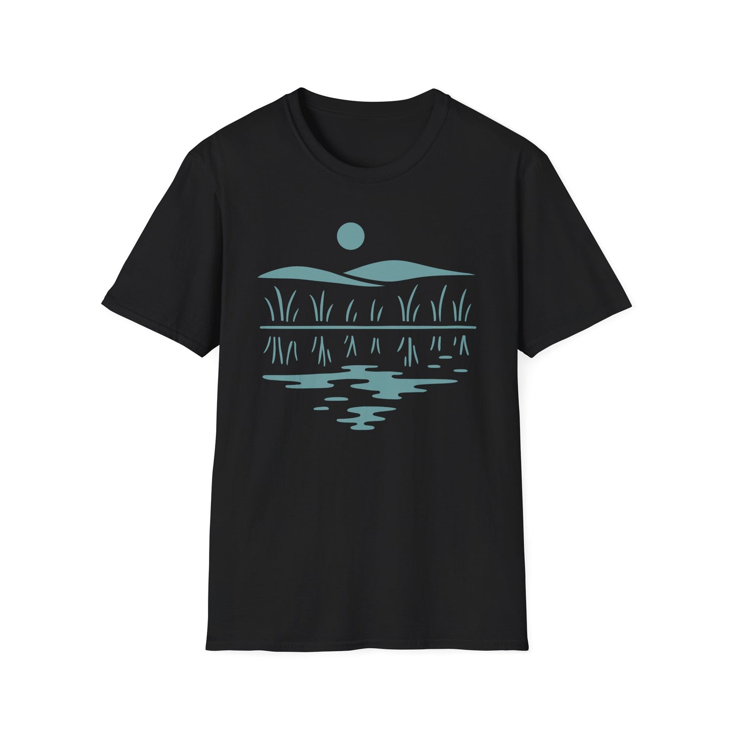 Midwest Prairie Hills Drawing T-Shirt