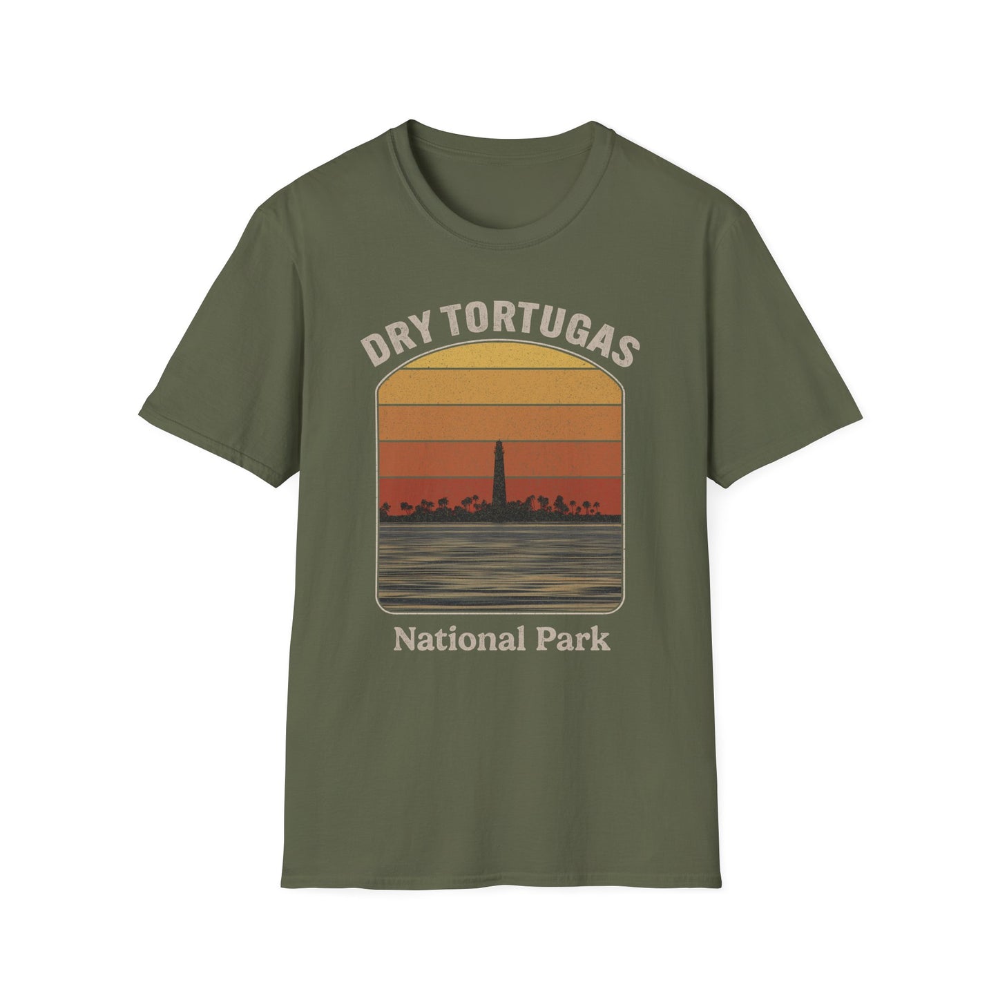 Dry Tortugas National Park Retro Sunset T-Shirt