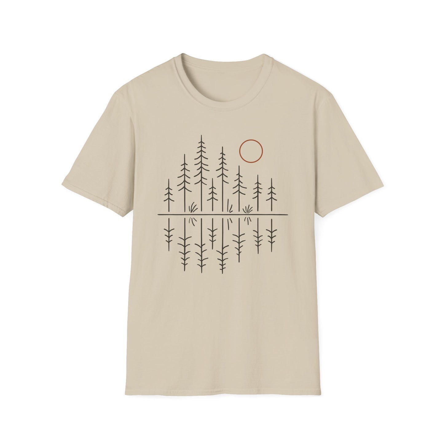 Pacific Northwest Forest Drawing T-Shirt
