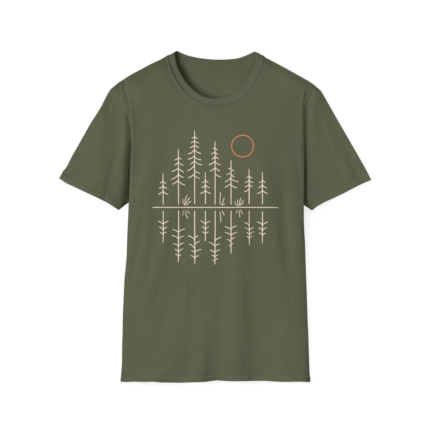 Pacific Northwest Forest Drawing T-Shirt