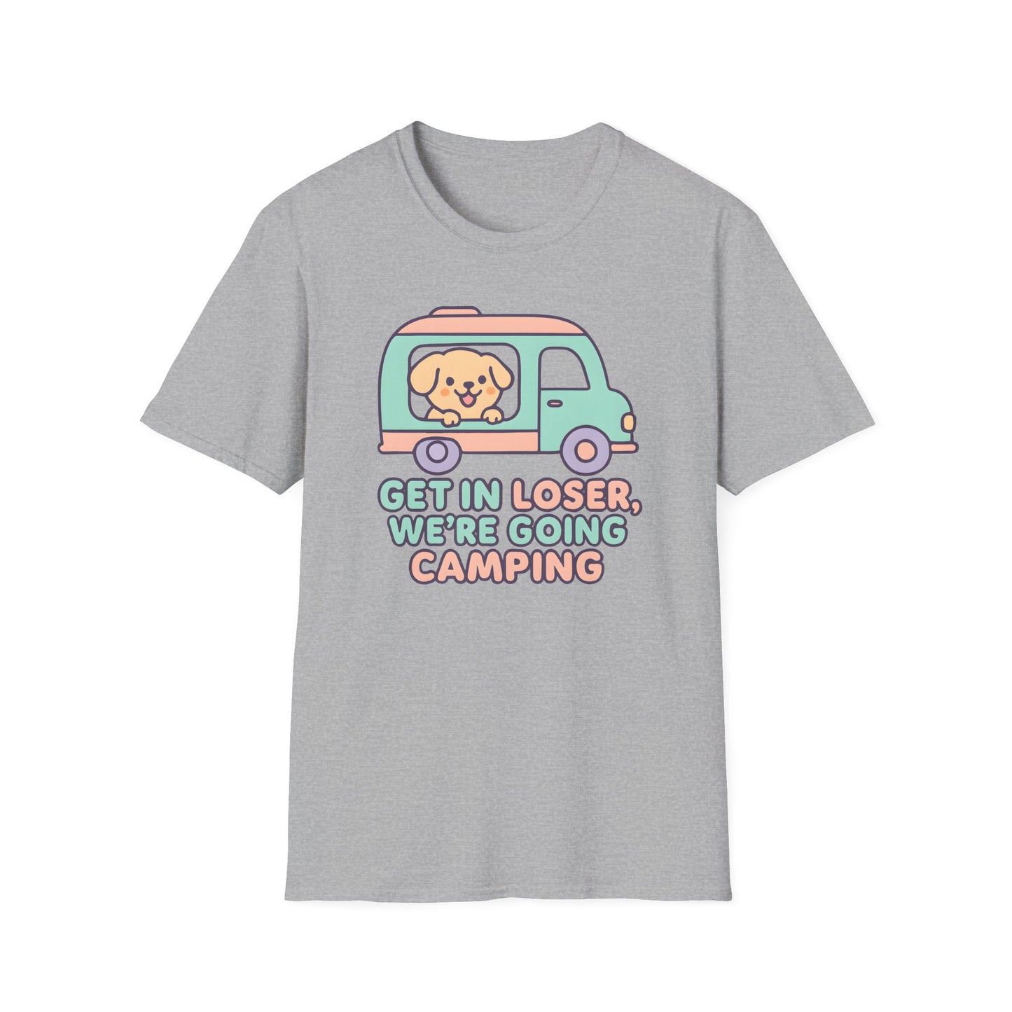 Puppy Get In Going Camping Kawaii T-Shirt