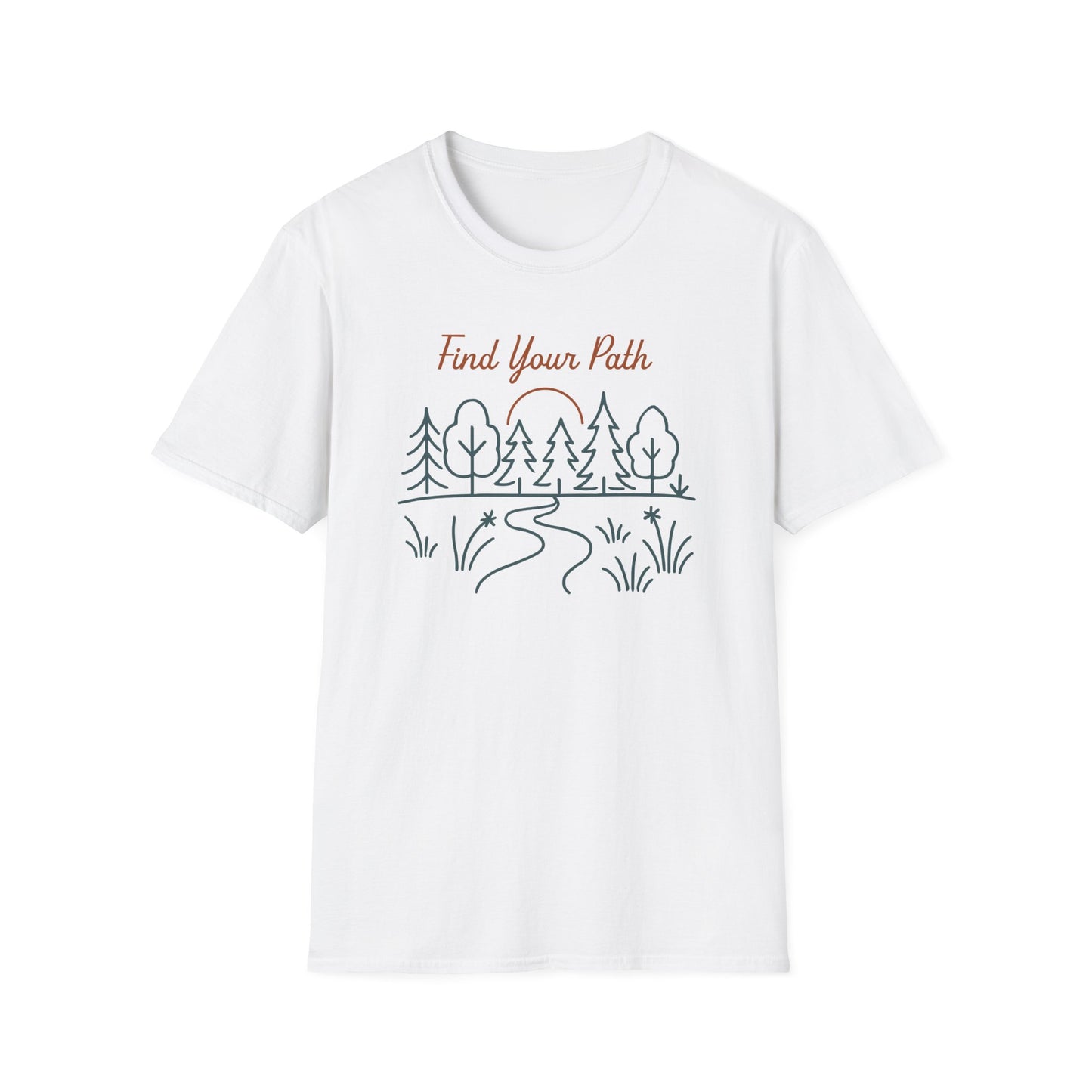 Find Your Path Line Art T-Shirt