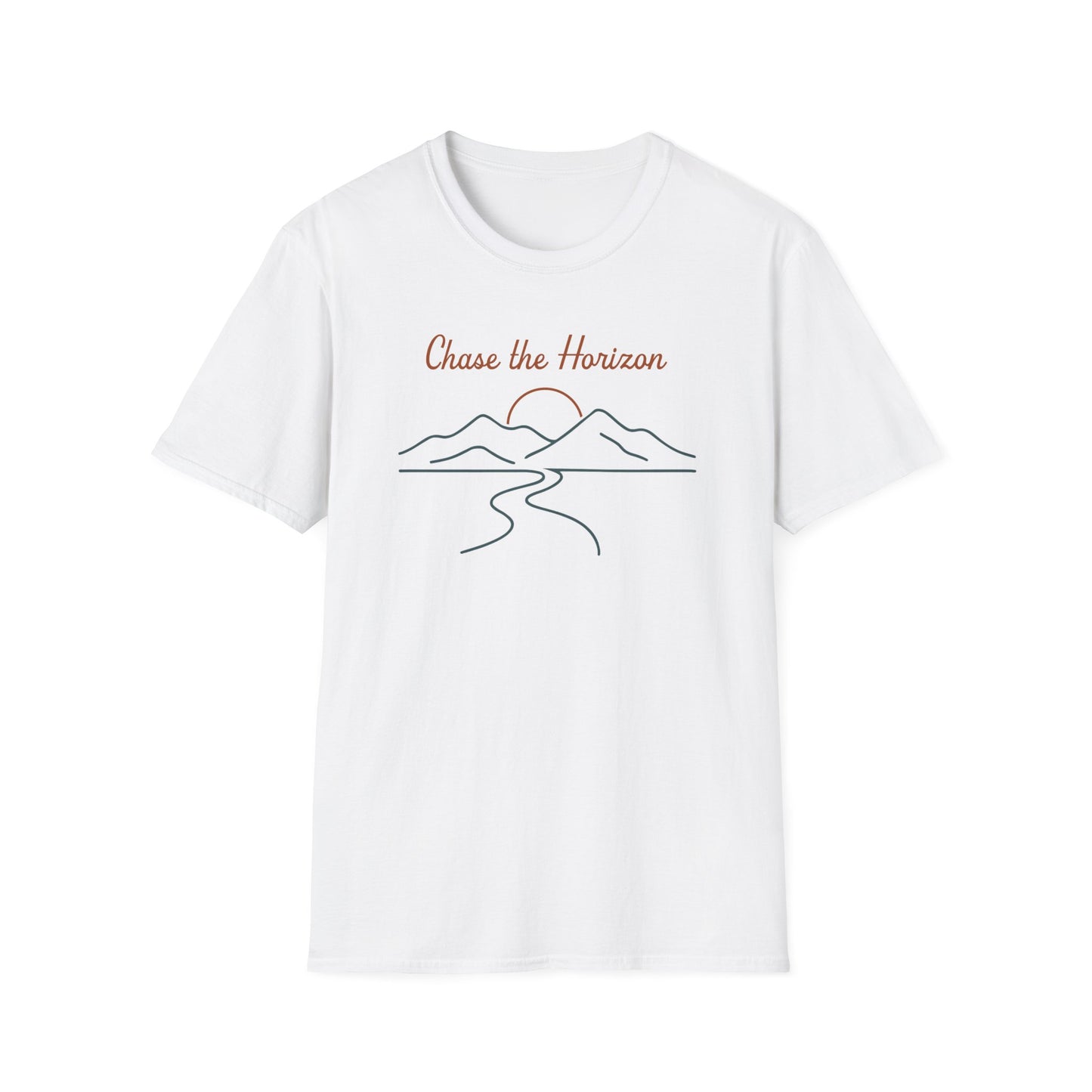 Chase the Horizon Line Art T-Shirt